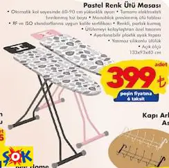 PASTEL RENK ÜTÜ MASASI PASTEL RENK ÜTÜ MASASI